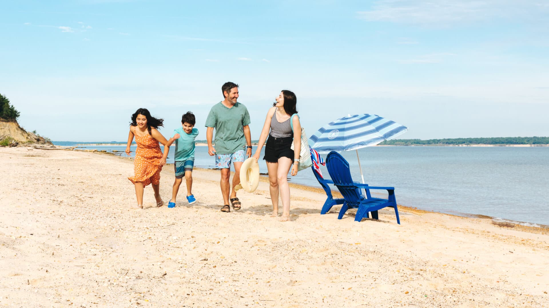 The beach